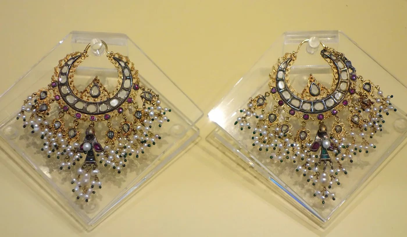 Lotus Stud Earrings — view 1